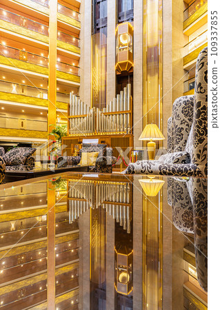 Asaya Hotel Elevator reflected on the table 109337855