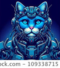 Cyberpunk style mecha cat 109338715