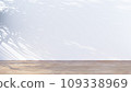 White and clean room with sunlight through the trees Scandinavian interior 109338969