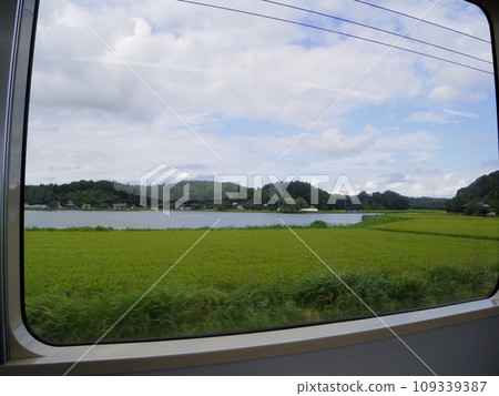 能登鐵道普通列車的車窗 能登鐵道普通列車的車窗 109339387