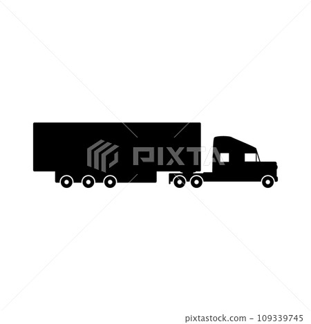 Cargo car icon on white. 109339745