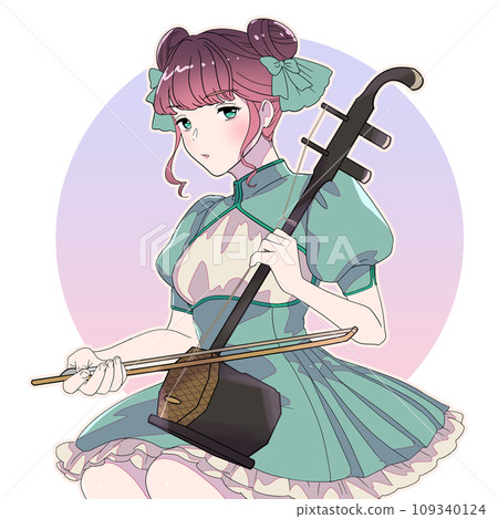 演奏二胡的女演奏家 演奏二胡的女演奏家 109340124