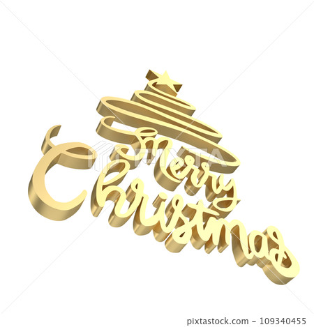 The Gold text for Christmas or Holiday concept 3d rendering The Gold text for Christmas or Holiday concept 3d rendering 109340455
