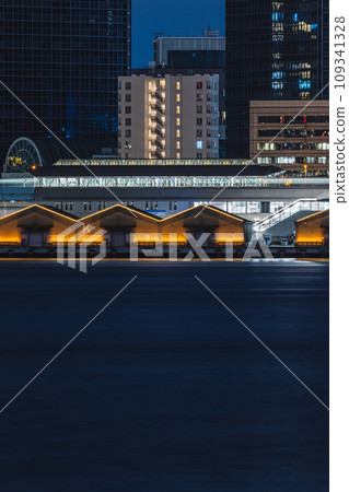 東京港區日出碼頭的夜景 109341328
