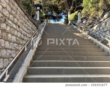A long staircase 109341677