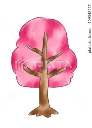A tree with deep autumn leaves 109342215