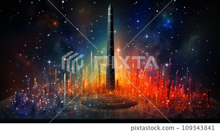 抽像多元宇宙主題背景 109343841