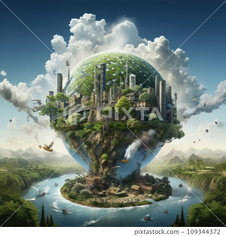 Save planet concept, Invest in our planet, Ecology concept, World environment day background Save planet concept, Invest in our planet, Ecology concept, World environment day background 109344372
