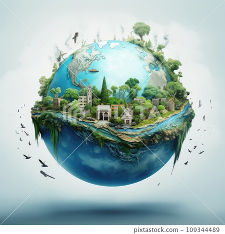 Save planet concept, Invest in our planet, Ecology concept, World environment day background 109344489