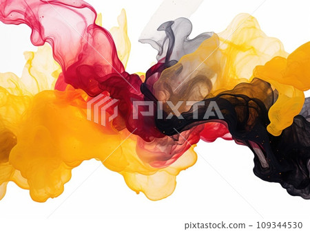 abstract color splash isolated on white background 109344530