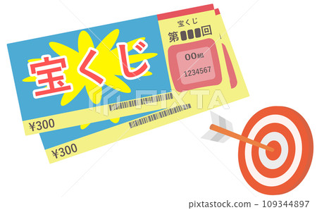 lottery illustration 109344897