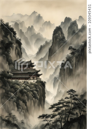 long shuixia gap in chongqing in china landscape 109345431