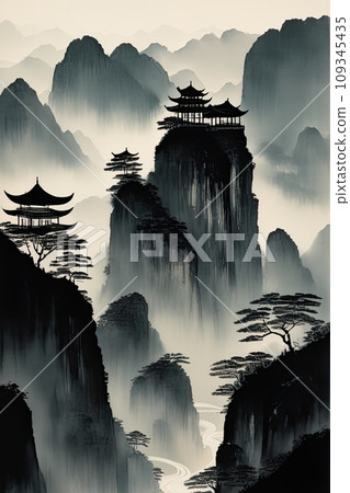 long shuixia gap in chongqing in china landscape long shuixia gap in chongqing in china landscape 109345435