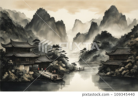 long shuixia gap in chongqing in china landscape 109345440