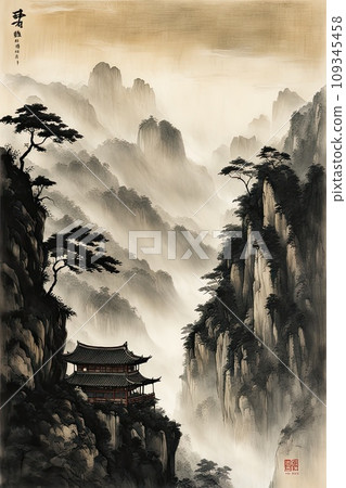 long shuixia gap in chongqing in china landscape 109345458