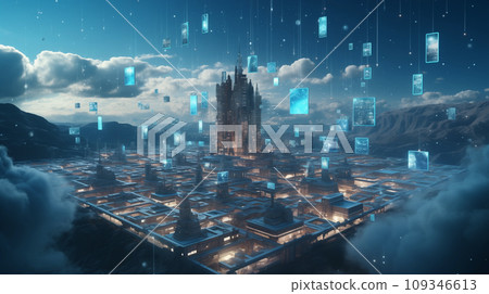 Virtual world of SNS (Generative AI) 109346613