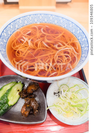 Soba and pickles at a set restaurant Soba and pickles at a set restaurant 109346805