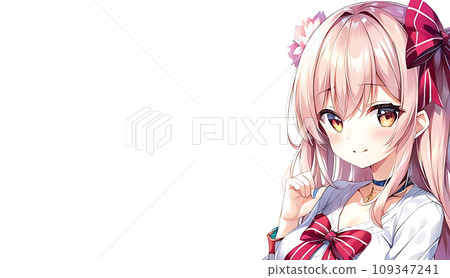 Anime/manga-style illustrations of women and girls 109347241