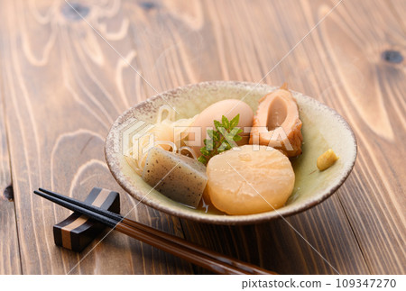 Oden divided into small plates Oden divided into small plates 109347270