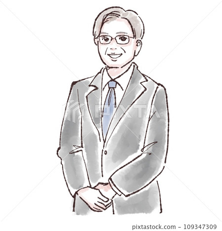 man, boy, person, handsome, husband, fashion, t-shirt, style, hand drawn, watercolor 109347309