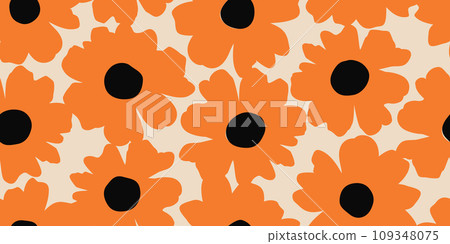 Exotic hand drawn flowers, seamless patterns with floral for fabric, textiles, clothing, wrapping paper, cover, banner, interior decor, abstract backgrounds. vector illustration. Exotic hand drawn flowers, seamless patterns with floral for fabric, textiles, clothing, wrapping paper, cover, banner, interior decor, abstract backgrounds. vector illustration. 109348075