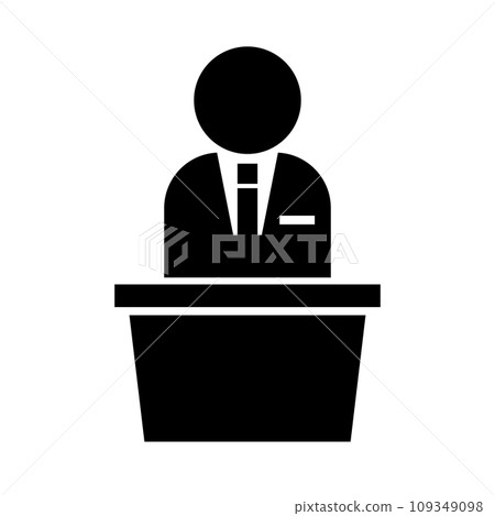 politician silhouette icon politician silhouette icon 109349098