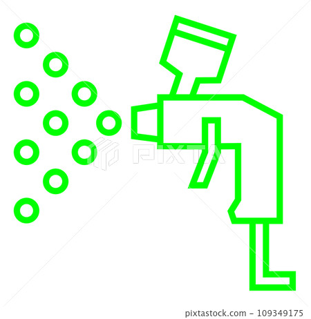 用於噴漆的空氣噴槍插圖 109349175