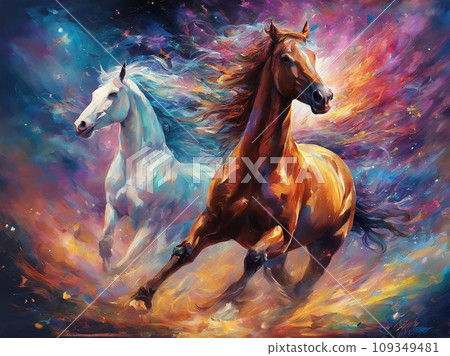 數位藝術馬 數位藝術馬 109349481