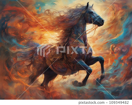 數位藝術馬 數位藝術馬 109349482