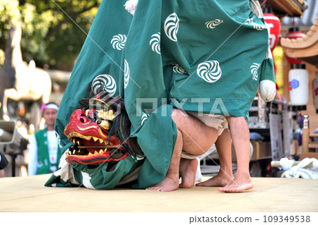 Banshu Himeji Autumn Festival: Eiga Shrine Lion Dance 109349538