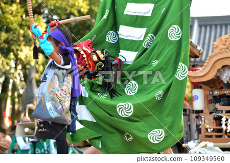 播州姬路秋季祭典:英賀神社舞獅 播州姬路秋季祭典:英賀神社舞獅 109349560