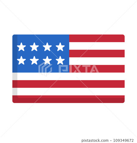 美國國旗圖標 美國國旗圖標 109349672
