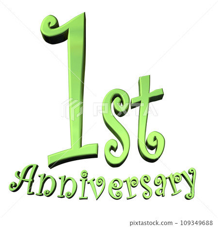 3DCG角色「1st Anniversary/一週年」綠、綠 3DCG角色「1st Anniversary/一週年」綠、綠 109349688