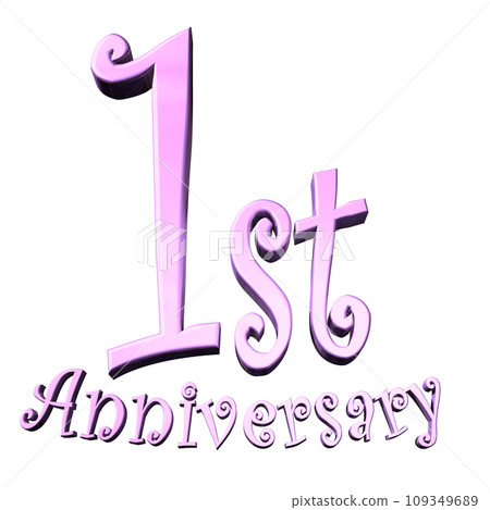 3DCG角色「1st Anniversary/一週年」紫色、紫色 3DCG角色「1st Anniversary/一週年」紫色、紫色 109349689