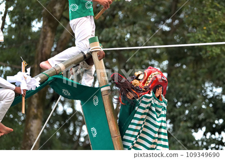 播州姬路秋季祭、英賀神社舞獅、梯獅 播州姬路秋季祭、英賀神社舞獅、梯獅 109349690