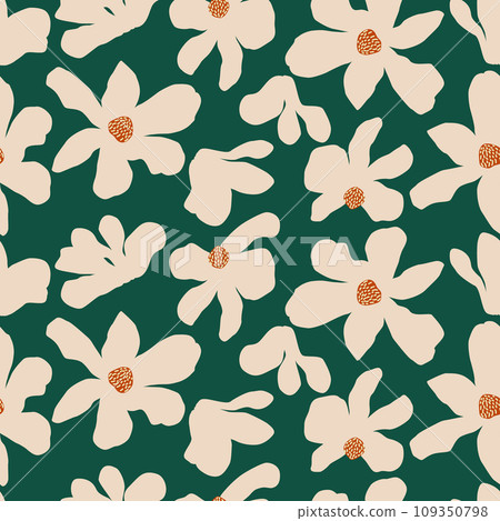 Exotic hand drawn flowers, seamless patterns with floral for fabric, textiles, clothing, wrapping paper, cover, banner, home decor, abstract backgrounds. Exotic hand drawn flowers, seamless patterns with floral for fabric, textiles, clothing, wrapping paper, cover, banner, home decor, abstract backgrounds. 109350798