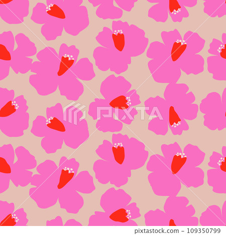 Exotic hand drawn flowers, seamless patterns with floral for fabric, textiles, clothing, wrapping paper, cover, banner, home decor, abstract backgrounds. Exotic hand drawn flowers, seamless patterns with floral for fabric, textiles, clothing, wrapping paper, cover, banner, home decor, abstract backgrounds. 109350799
