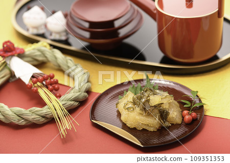 New Year's dish Matsumae pickles 109351353