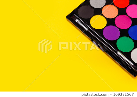 Make up palette set. Professional multicolor eyeshadow palette. Makeup Make up palette set. Professional multicolor eyeshadow palette. Makeup 109351567