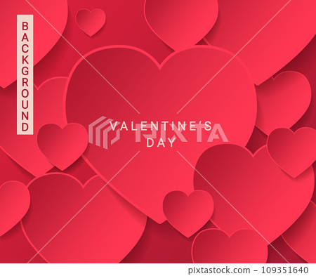 Bright red banner,poster,card for Valentine's day. Bright red banner,poster,card for Valentine's day. 109351640