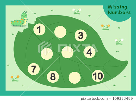 Fill in the blanks with numbers from 1 to 10 Fill in the blanks with numbers from 1 to 10 109353499