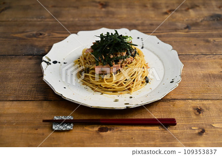 Pickled mustard greens pasta Pickled mustard greens pasta 109353837