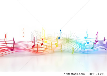 colorful musical notes-1 109354398