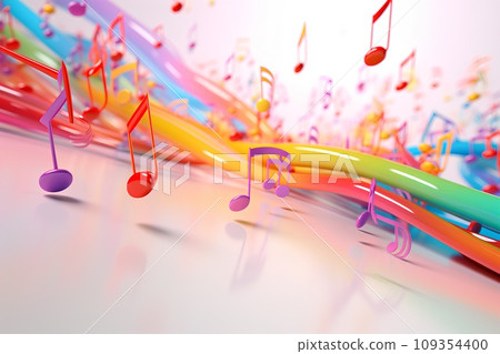 colorful musical notes-1 109354400