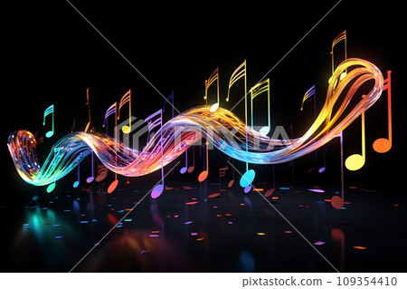 colorful musical notes-2 colorful musical notes-2 109354410