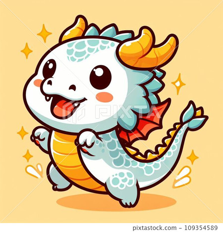 Cute zodiac sign: Dragon (AI image) Cute zodiac sign: Dragon (AI image) 109354589
