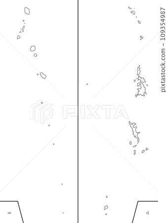 Blank map Izu/Ogasawara Islands Blank map Izu/Ogasawara Islands 109354987