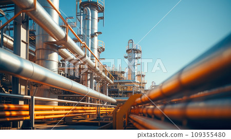 Pipeline and pipe rack of petroleum industrial plant 109355480