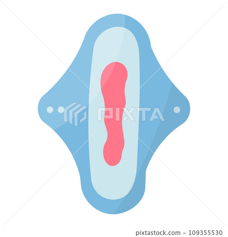 pads feminine hygiene cycle icon element reusable 109355530