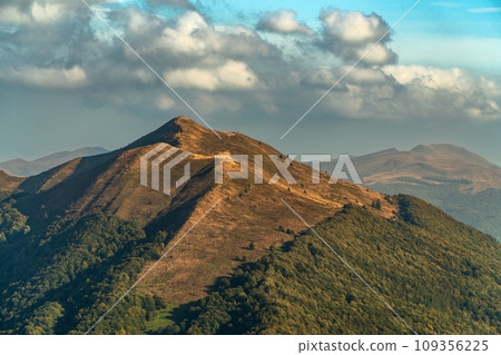 Polonina Wetlinska, Bieszczady mountain, Bieszczady National Park, Poland. 109356225